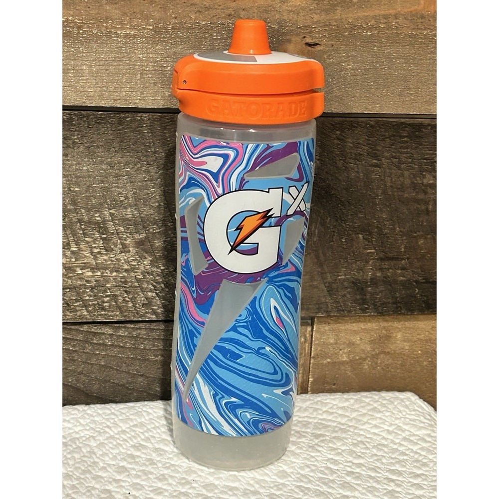 30 oz GX Water Bottle - Marble Blue Gatorade‎ Used